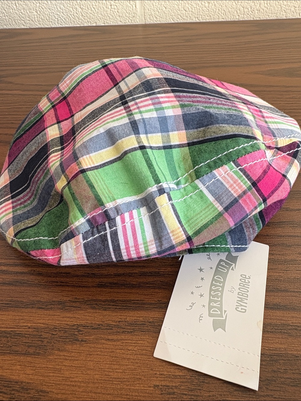 Gymboree Baby Boy Plaid Madras Newsboy Cap Hat
